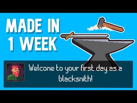 Making a Blacksmithing Game in 1 Week Using Love2D