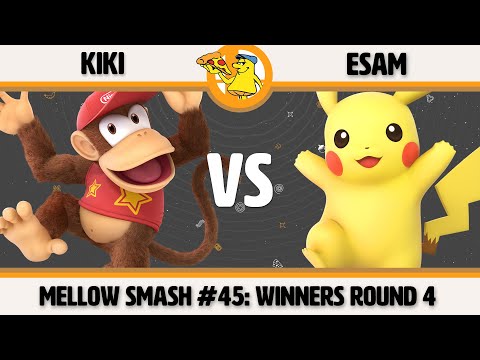 Mellow Mushroom SSBU #45 - Kiki (Diddy) vs ESAM (Pikachu) Smash Bros Winners Round 4