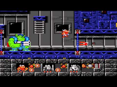 The Lost Vikings Gameplay - MS-DOS / PC (1993) - Level 37 (MSTR) - Last Level