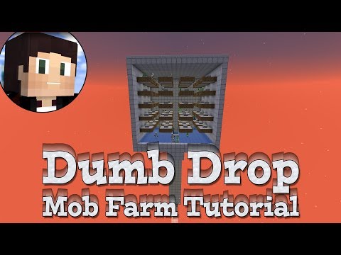 [TUTORIAL] Dumb Drop Mob Farm (Redstone Free)