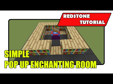Fed X Gaming - Simple Pop Up Enchantment Room [Enchantment Table Input] (Minecraft Xbox TU21/PlayStation CU8)