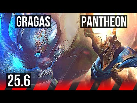 GRAGAS vs PANTHEON (TOP) | 8/2/9 | EUW Master | 25.6