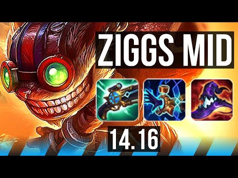 ZIGGS vs ANIVIA (MID) | 12/3/8, Dominating | EUW Master | 14.16