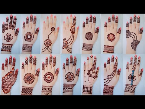 Top 50 mehndi designs for Eid_New gol tikki & tricks mehandi designs backhand_Arabic henna 