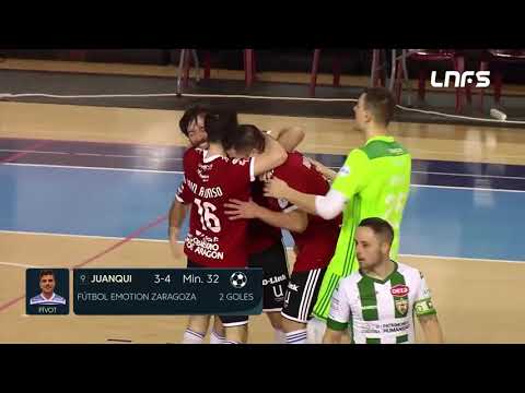 Gol Juanqui (3-4) Córdoba Patrimonio Humanidad - Futbol Emotion Zaragoza. J23, 1Div. LNFS