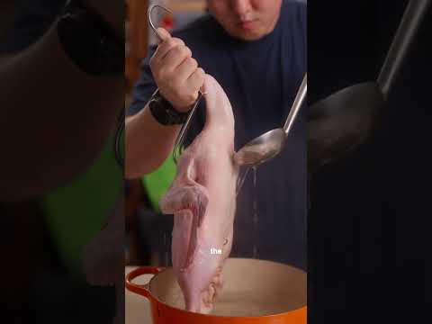 Peking duck from scratch at home Pt 1 #duck #cooking #pekingduck