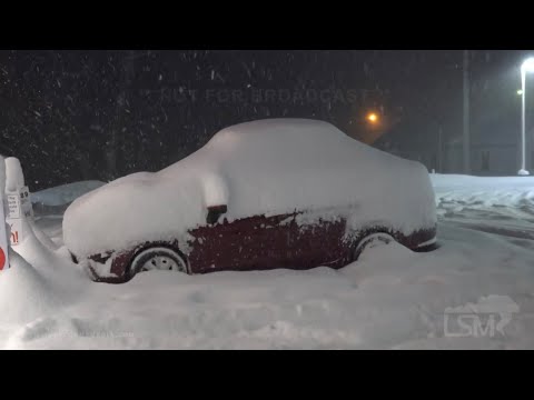 12-25-2020 Erie, PA - Lake Effect Snow Ongoing - DEEP Snow - Accidents