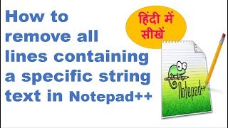 How to remove all lines containing a specific string text in Notepad++