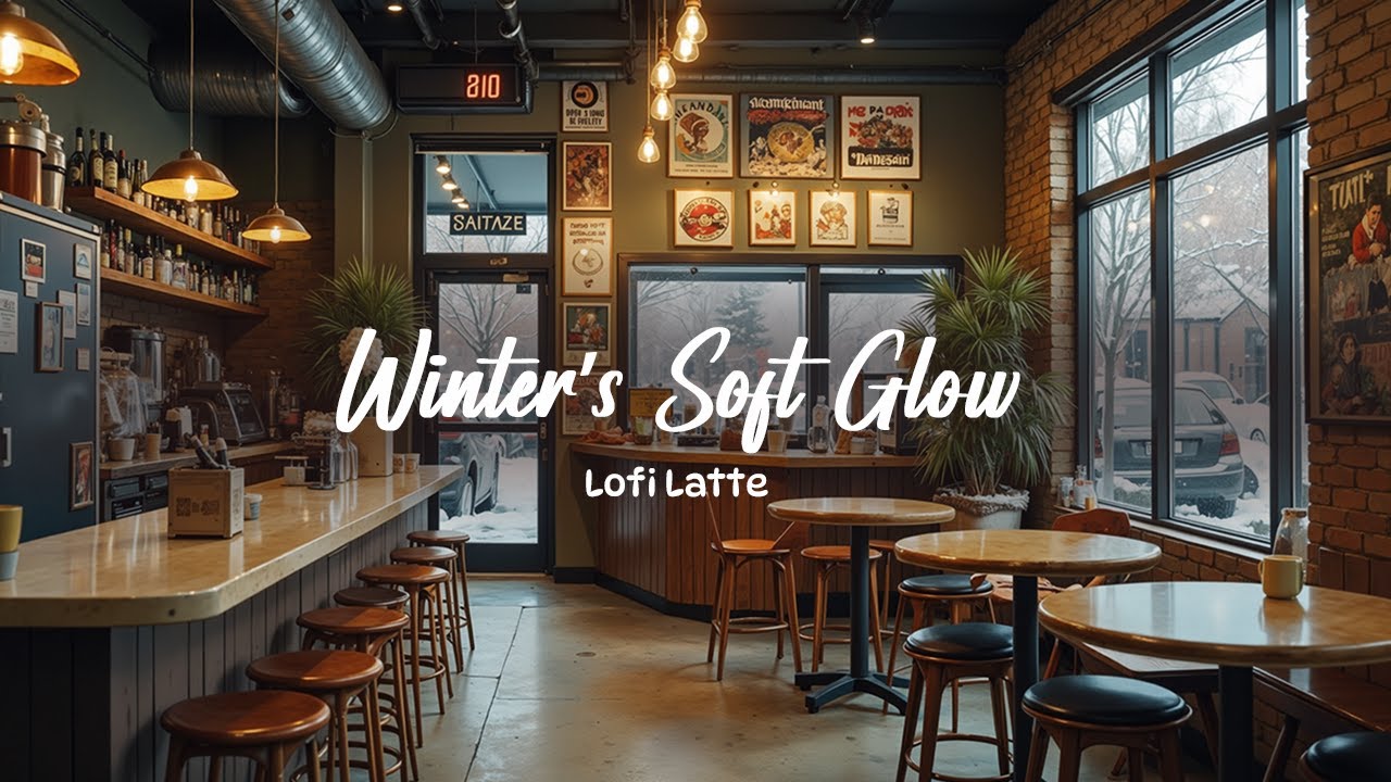 Winter’s Soft Glow ☃️ Lofi Hip Hop | Cafe Snowy 🎵 Study / Relax / Sleep
