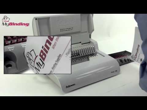 Fellowes Pulsar 300 Plastic Comb Binding Machine Demo - 5216601