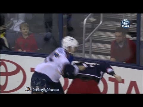 Chris Stewart vs Derek Dorsett Jan 31, 2013