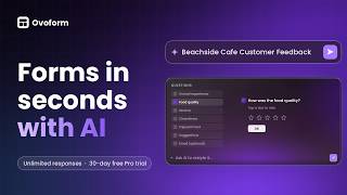 Create Forms with AI in Seconds | Ovoform AI Form Builder
