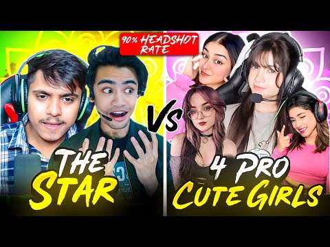 4 PRO GIRLS VS THE STAR | Garena-FreeFire || THE STAR #thestar  #kaalyt