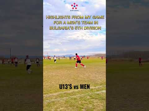 I played a game for a men’s team in Bulgaria’s 5th division 😱