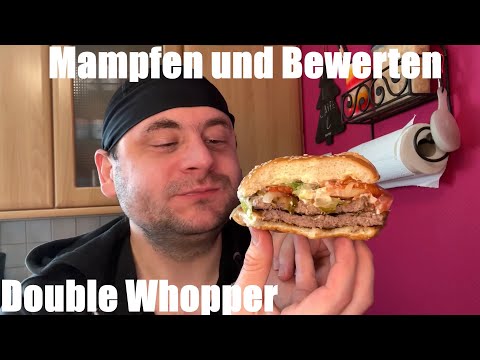 Double Whopper - Burger King Klassiker mit extra beef mampfen und bewerten