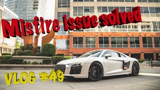 Audi R8 Misfire Solved, Mclaren 720s gets new Intake pipes after OEM almost damage turbo. VLOG#49