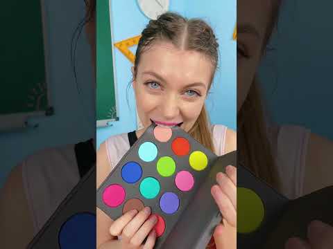 Sneak Food Into Class 💄+🍫 #shorts