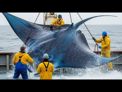Hunting Giant Halibut and Stingrays | European Longline Fishing on the Open Ocean