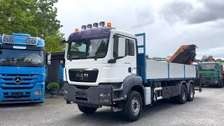 شاحنة مسطحة MAN TGS 26.440 6X4 Palfinger PK 40002 | صورة 4 - Autoline