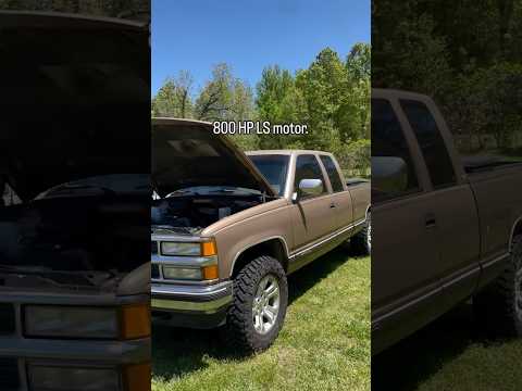 Thumbnail for 800 HP LS Swap OBS Chevy Silverado 1500 Sleeper Build 😴 #lsswap #chevy #silverado #sleeperbuild by video, Car, Truck, vide