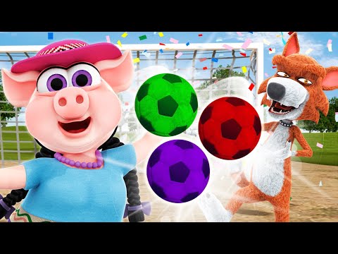 ¡Jugamos al Fútbol con Balones de Colores! - Bataraza vs Beto y Más Diversión | La Granja de Zenón