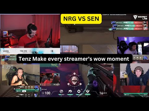 Streamer's Reaction on TENZ Aim vs NRG | Winner Qualifies for Madrid! | Highlights , Reaction #tenz