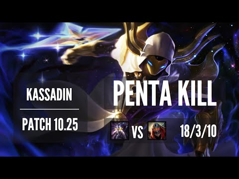 Kassadin Mid vs Zed | PENTA KILL - Pre season 11 Patch 10.25