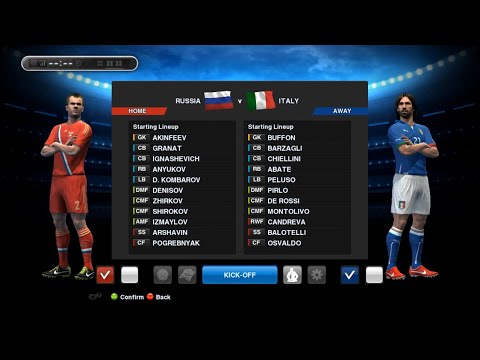 PES 2013 - Euro 2013 - Group B Matchday 1 - Russia vs Italy