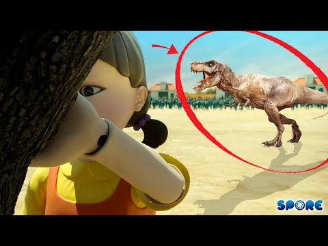 What If T-Rex Plays In Squid Game | SPORE