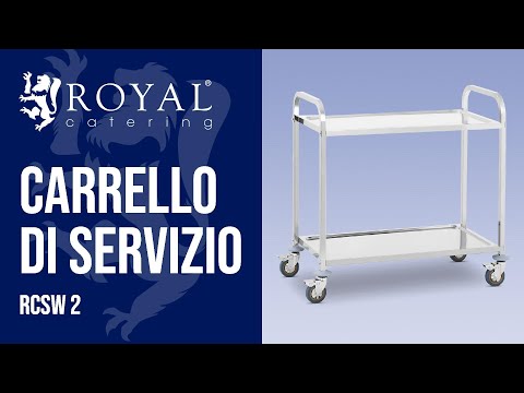 Video - Carrello di servizio - 2 Piani - fino a 160 kg