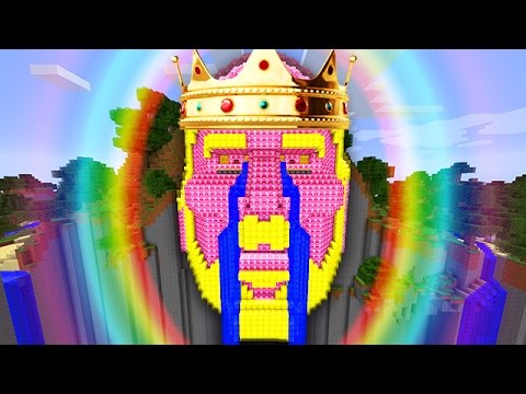 LUCKY PINK BLOCKS KING TEMPLE OF NOTCH LAND MOD CHALLENGE - MINECRAFT MODDED MINI-GAME!
