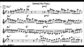 Cherokee/Bud Powell's Solo Transcription