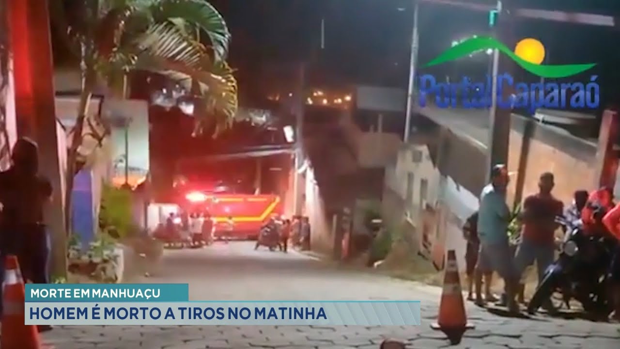 Morte em Manhuaçu: Homem é morto a tiros no Matinha.