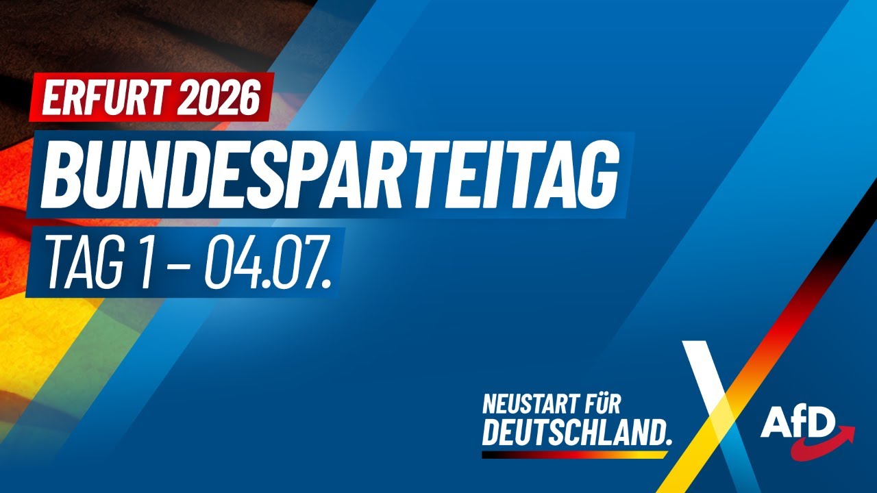 AfD Bundesparteitag in Erfurt - Tag 1