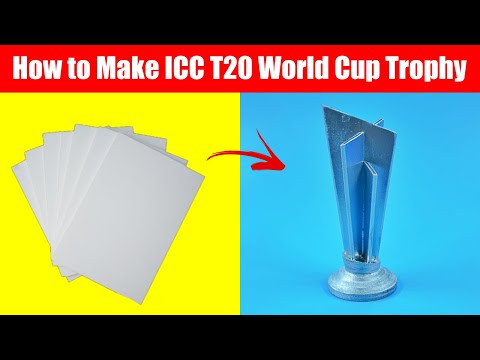 DIY T20 World Cup Trophy - How to Make ICC T20 World Cup Trophy