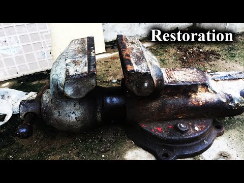 Perfect Restoration/  Rusty Deadlocked Vise of Japan