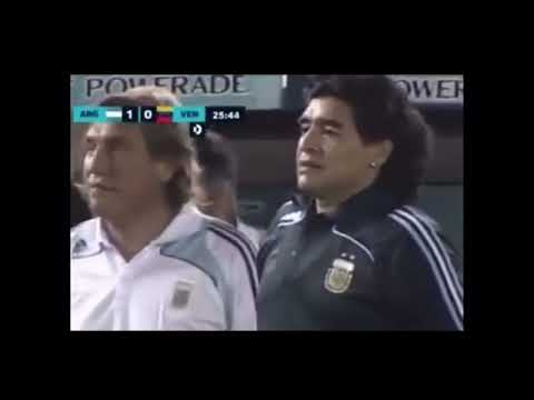 Messi 084 -Messi's First Goal under Maradona -28 Mar 2009 Argentina Vs Venezuela WC2010 Qualifier