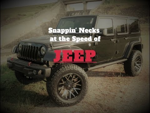 Lifted and Modified Wrangler Rubicon with 4” Mopar Lift