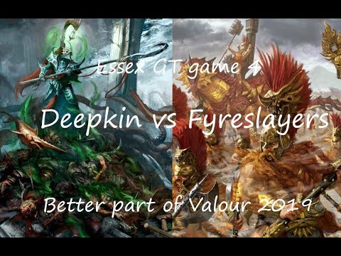 Age of Sigmar: Deepkin vs Fyreslayers Battle report