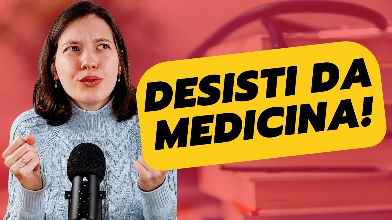 Desisti de tentar MEDICINA. Vou para enfermagem