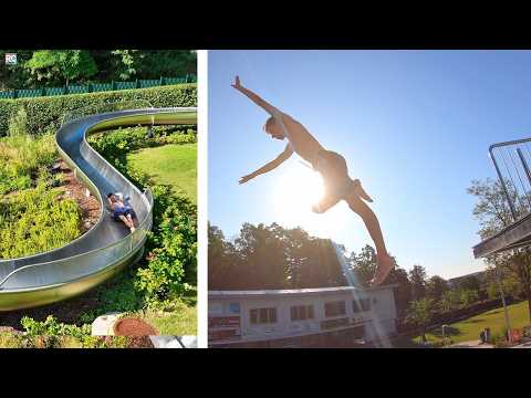 Waldschwimmbad Goldbach - Impressionen (Becken, Rutschen, Bistro) | Freibad b. Aschaffenburg
