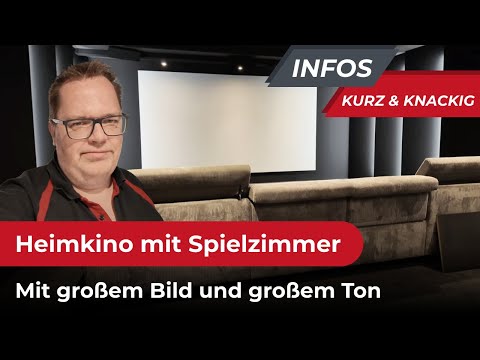 Holger unterwegs: Neues Heimkino mit Spielzimmer integriert als "Mancave". #dolbyatmos #heimkinobau