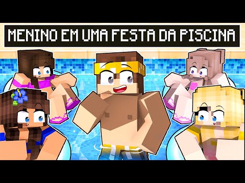 BOY at a GIRLS only pool party in MINECRAFT! ‹ Alex ›
