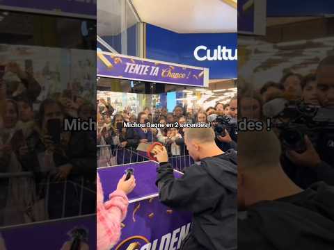 Michou Arrive à gagné le lingo d'or en 2 Secondes ! #michou #youtubeur #shorts #streamerfr