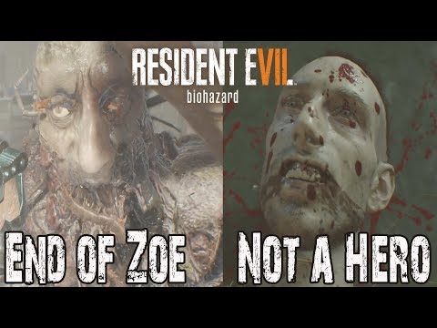 RESIDENT EVIl 7 NOT A HERO & END of ZOE All Endings & Boss Fights