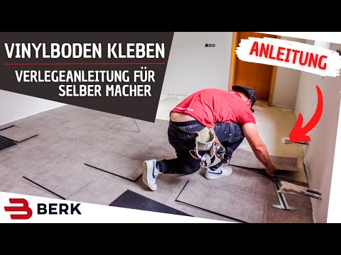 How to glue vinyl flooring ⎜DIY instructions👉🏼EASY