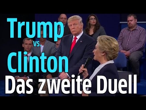 Trump vs. Clinton: Zweites TV-Duell war noch schmutziger