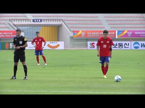 CISM mens soccer game USA vs Korea