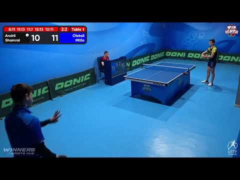 11:30 Andrii Shamrai 2-3 Oleksii Mitla West 1 WIN CUP 09.12.2022 | TABLE TENNIS WINCUP