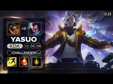 DK Showmaker Yasuo vs Renekton Mid - KR Grandmaster - Patch 12.23 Season 12